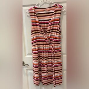 Dakini Multicolor Striped Midi Dress‎